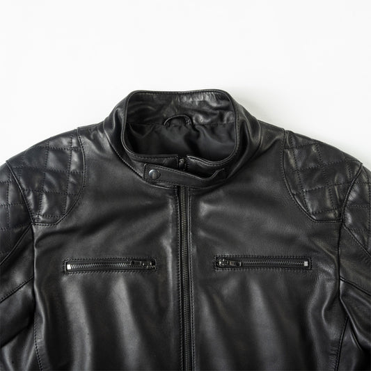 OCTA Men's Pure Leather Biker Jacket