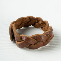OCTA Braided Leather Wrist Band