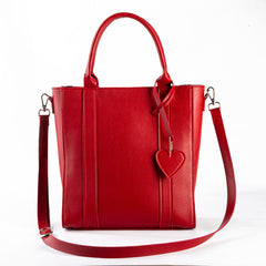 Red OCTA Classic Leather Tote