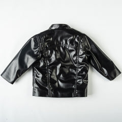 Kids PU Jacket with Sherpa Lining