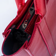 Red OCTA Classic Leather Tote