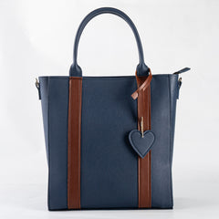 Blue OCTA Classic Leather Tote