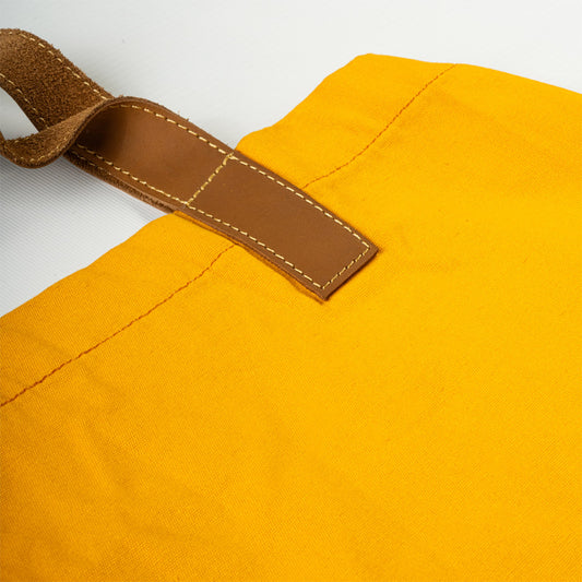 Premium Canvas Tote with Leather Handles
