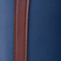 Blue OCTA Classic Leather Tote