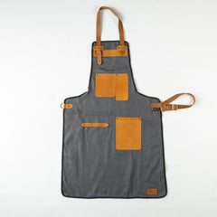 Premium Canvas & Leather Work Apron