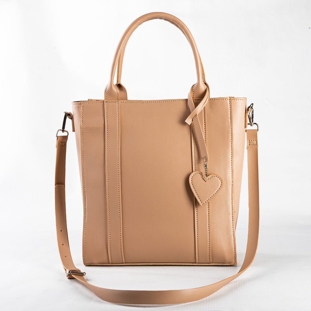 Light beige OCTA Classic Leather Tote