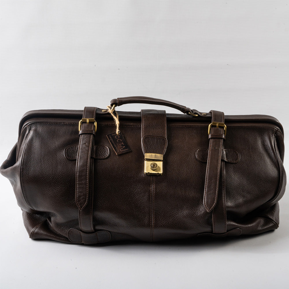 Premium Full-Grain Leather Duffle Bag