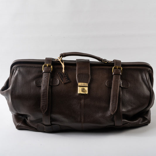 Premium Full-Grain Leather Duffle Bag