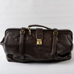 Premium Full-Grain Leather Duffle Bag