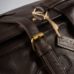 Premium Full-Grain Leather Duffle Bag