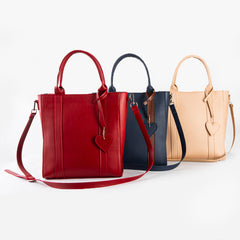 Light beige OCTA Classic Leather Tote